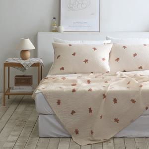 플로라 코지베어 시어서커 여름 홑이불 캐릭터 8종 프리비숑 인디체크 뉴썸머