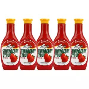 서강 딸기시럽 530g X 5개 과일 팥빙수 연유 소스