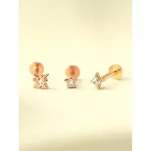 [미니멀피어싱]14K 인터널 초미니 반짝이 별 라블렛 피어싱