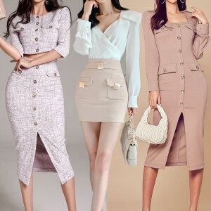 2투피앤 여성 봄 여름 원피스 섹시 홀복 하객룩 미니원피스 클럽 유니폼 신상 롱 오피스룩