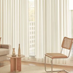 데코뷰 호텔식 비침없는 밀크 쉬폰 커튼 136X240, 2P, 1개