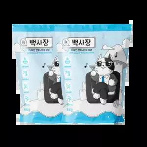 백사장 가성비 고양이모래 무향 벤토나이트 6kg x 2개