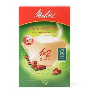 [하리오]메리타 아로마 필터 1X2 브라운 40매