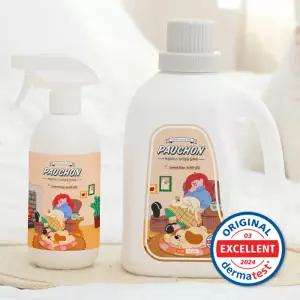 뽀숑하우스 강아지 고양이 탈취제 2.5L+500ml 리필 4가지향 무살균제 강력탈취 반려동물 오줌냄새제거