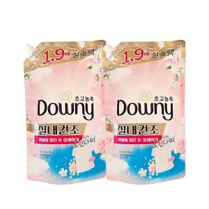 다우니 초고농축 섬유유연제 실내건조 플로럴 블로썸 리필 1.35L x2개