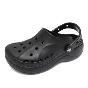 [보리보리/크록스 슈즈]크록스 바야 플랫폼 공용 플랫폼 클로그 샌들 슬리퍼 블랙 208186-001