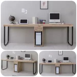 2400 쌍둥이책상 자매 형제 아카시아원목 2인용책상 B