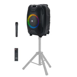 KY500 이동식 무선마이크 앰프 휴대용 버스킹 노래방 블루투스 스피커 LED 파티박스 강의용 행사용 교회 유원지 색소폰 악기 연주(삼각대 별도 TWS 듀얼지원) 50W