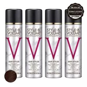 더마클라센 스타일앤 볼륨짱짱 흑채 스프레이 자연갈색 120ml x4