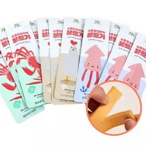 추억의 속초 쫀드기 3가지맛(오징어,닭강정,홍게살맛) 12개입 간식 안주 옛날과자 쫀디기 쫀득이