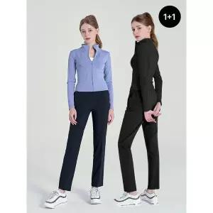 [마운틴밸리][1+1][여성BEST] 여름 프리미엄 쿨링 냉감 스판 허리 이밴드 이지 팬츠