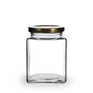 담은 로얄사각쨈380 유리병 딸기쨈병 꽃차병 수제쨈병 30개