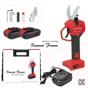 롬멜프랑코 21V 더모아 더 크레이지 충전식 무선 전동 전지가위_배터리 x 2