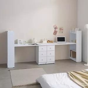 3000 2인용책상 세트 쌍둥이 형제 자매 4단 책장세트