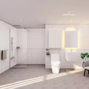 [DAELIM]대림바스 코지스퀘어 LED사각거울 거실욕실 리모델링