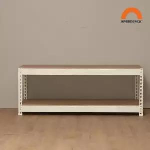 [스피드랙]800x500x900_2단 베란다 수납 창고 팬트리 정리선반