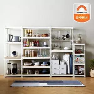 [스피드랙]1100x500x1200_4단 베란다 수납 창고 팬트리 정리선반