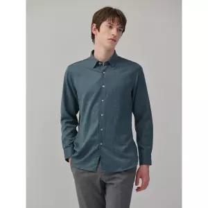 [갤럭시 라이프스타일] 워셔블 울 솔리드 셔츠 - 스카이 블루 (GC4964M11Q)