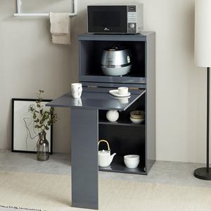 접이식 식탁 밥솥 전자레인지 수납장 1인가구 원룸 공간활용