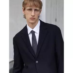 [ROGATIS] 이지케어 트윌 솔리드 레귤러핏 셔츠 - 화이트 (MA4764RR11)