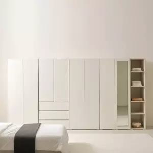 [초특가] 보루네오 오브제 LPM 키큰장_푸시 3600 거울 옷장세트