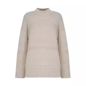 [올리비아하슬러][올리비아 하슬러] 패치워크 스트라이프 니트_OHCWSW206