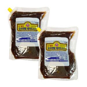 오뚜기 오쉐프 오리엔탈샐러드소스 2kg (스파우트팩) 2개