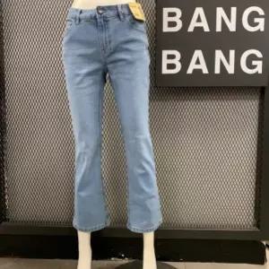 [뱅뱅] HC04 봄 여성 부츠컷 연청 스판 청바지 반값!! 간절기 사방스판 워싱  데님 (S13827912)