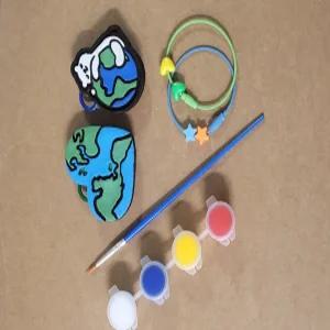 북극곰 지구 커피박 키링 만들기 환경수업 업사이클링 방과후 수업재료 키트 탄소제로