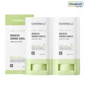 마데카 더마쉴드 세이프 선스틱 18g 2개(SPF50+ PA++++) 24H 촉촉 쿨링효과 진정