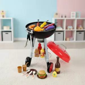 캐스비 바베큐그릴 캠핑놀이 바비큐 소꿉 역할놀이 장난감 음식 모형 상상력발달 불빛 사운드