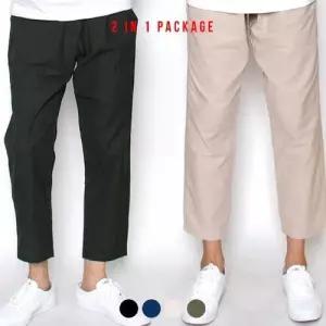 [유니어패럴][1 1]  9부 테이퍼드 팬츠 패키지