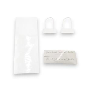 꽃 한송이 포장지 꽃다발 투명비닐 봉투 화분 선물 손잡이 중형