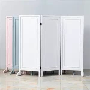 SImplys 웨인스 몰딩 미니 3단 가벽 낮은 파티션 가림막 원목 이동식 접이식 인테리어