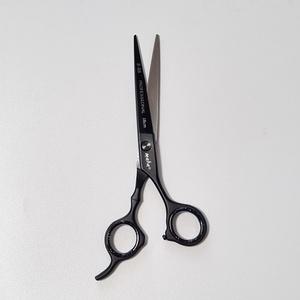 Maha 전문가용 이발가위 헤어커트 미용가위 블랙 18cm