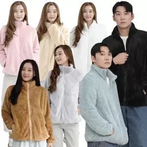 남녀공용 후리스 집업 보아털 플리스 빅사이즈 점퍼