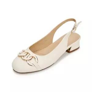 엠.무크 데쥬 체인장식 슬링백 아이보리 516523903ZQ