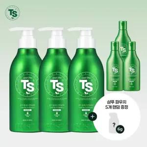 TS골드플러스샴푸500g*3개+TS골드플러스샴푸100g*3개+6g파우치*5개 램덤증정