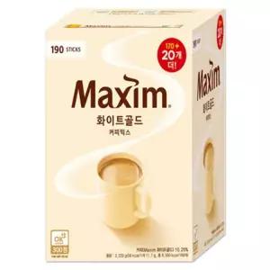 맥심 화이트골드 커피믹스 (170+20) 총190T