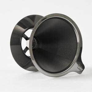 빈플러스 티타늄 이중망 필터리스 드리퍼 블랙 PD03