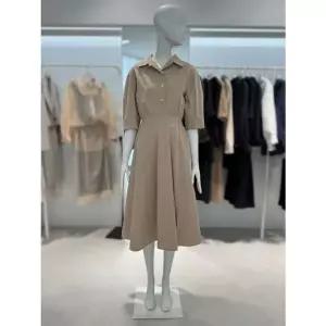 [NS홈쇼핑]셔츠형 플레어 원피스 (Z252PSE101)[35149335]