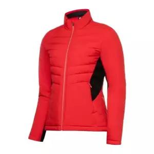 여성 하이브리드 다운 자켓 레드_1