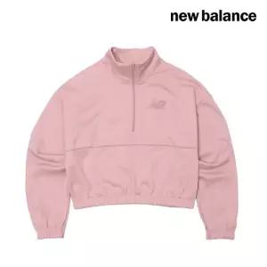 뉴발란스 여성 플리스 반집업 티셔츠 (WT33187-POO)