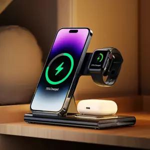 추카상점 4IN1애플용고속무선충전기 블랙  급속충전기