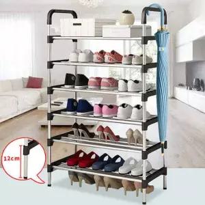 6단 다용도신발거치대 우산꽂이 우산거치대 신발장 조립신발장 정리함 빨래건조대