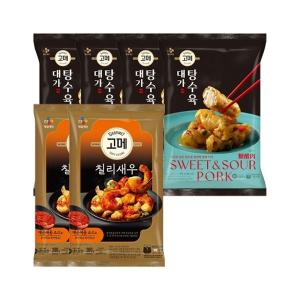 고메 대가 탕수육 390g x4개+바삭탱글한 칠리새우 300g x2개