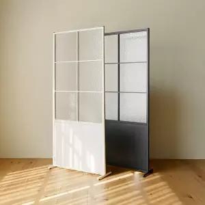 [클릭시 추가쿠폰] [레트로하우스] 틴우드 아쿠아유리 철제파티션 800 (스탠드)