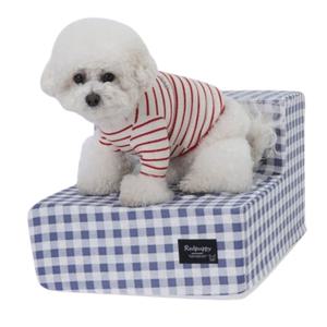 레드퍼피 강아지 계단 방수 첼라 쿨 펫스텝 블루 2단