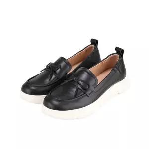 [본사운영] 바바라 소가죽 베이직 리본 여성 로퍼 4cm_AAH565