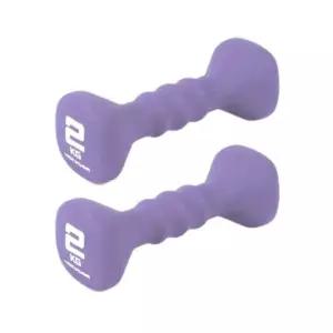 [무배]아이워너 네오프렌 컬러아령 2개 1세트 2kg 라벤더 근력운동 웨이트 트레이닝 헬스 요가 다이어트